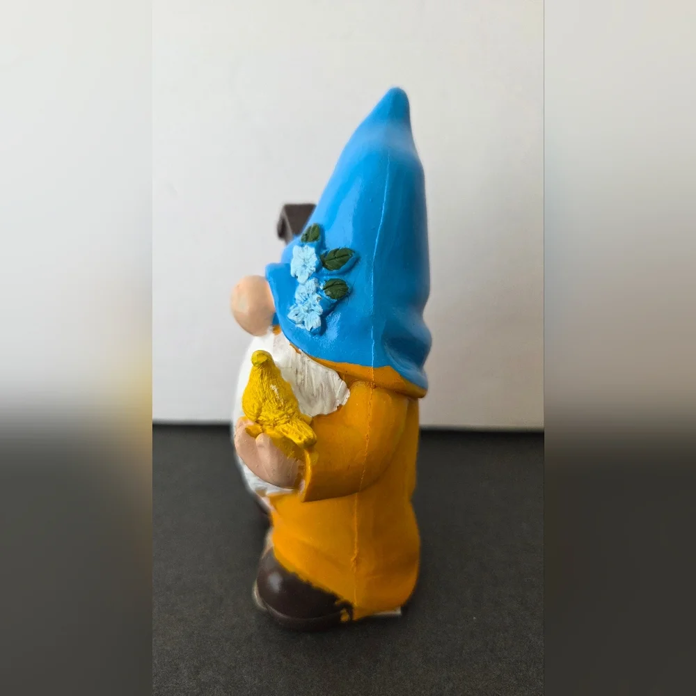 Gnome Figurine 5" Whimsical Forest Home Garden Kitchen Decor - Picture 2 of 10